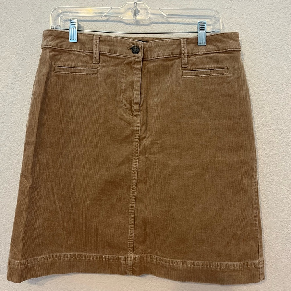 Talbots camel corduroy skirt